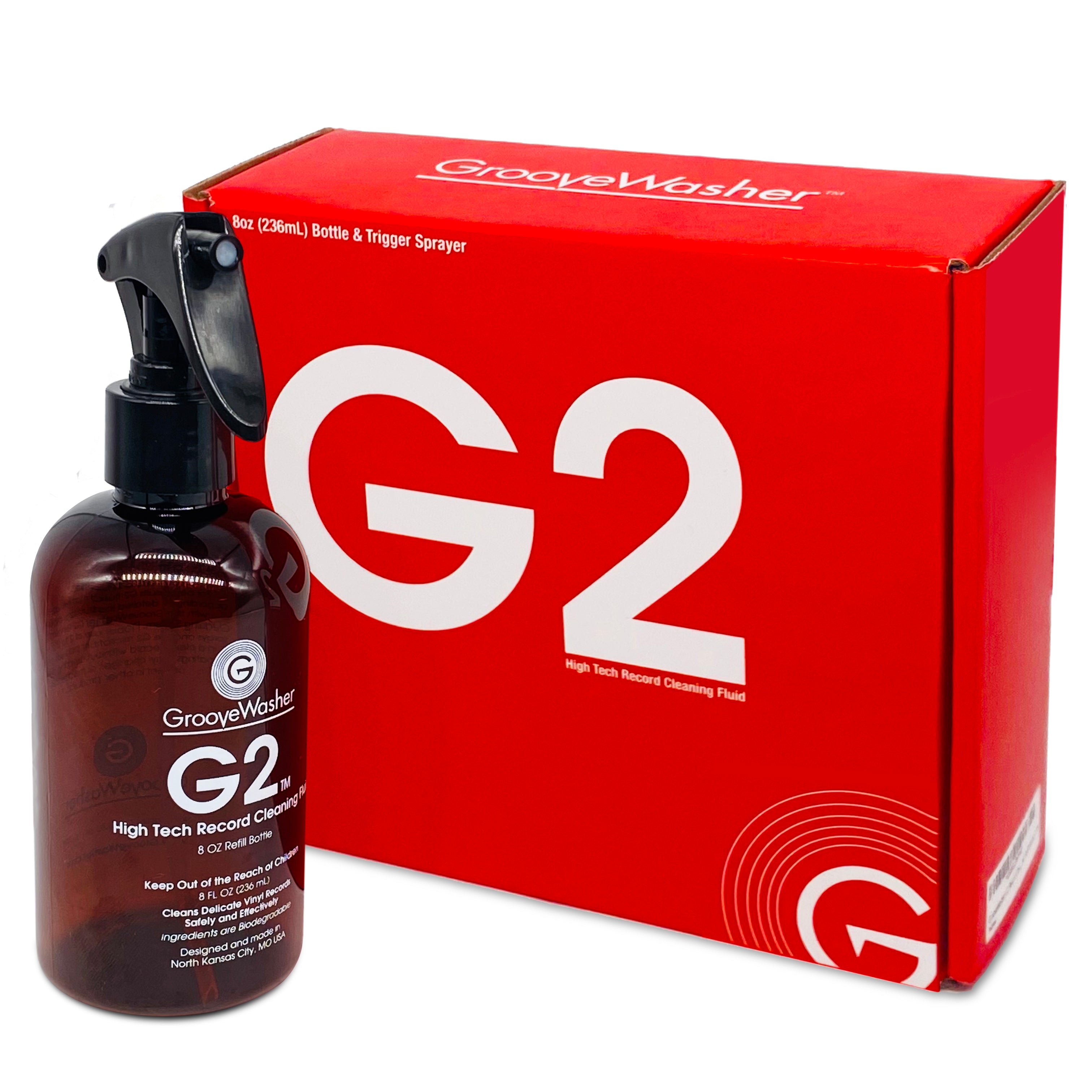 GrooveWasher G2 Record Cleaning Fluid - 8oz Refill Bottle